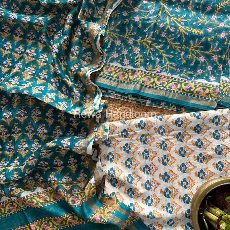  Chanderi Printed Suit