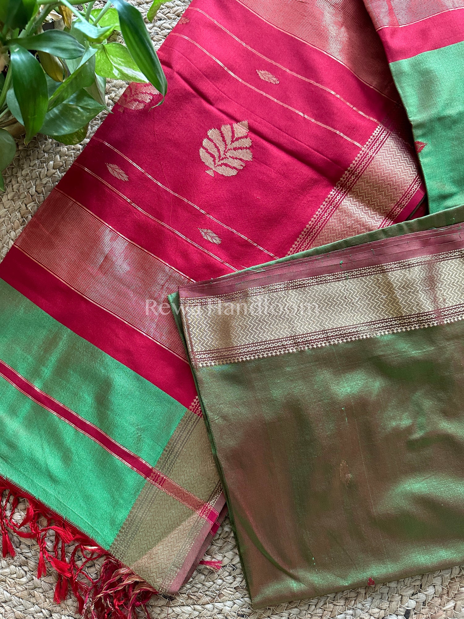 maheshwari-mehandi-green-pure-silk-saree