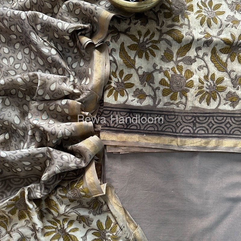  Chanderi Printed Suit