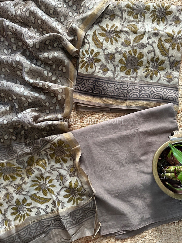  Chanderi Printed Suit