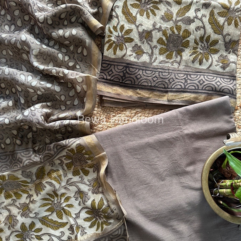  Chanderi Printed Suit