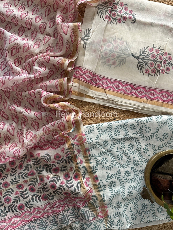  Chanderi Printed Suit