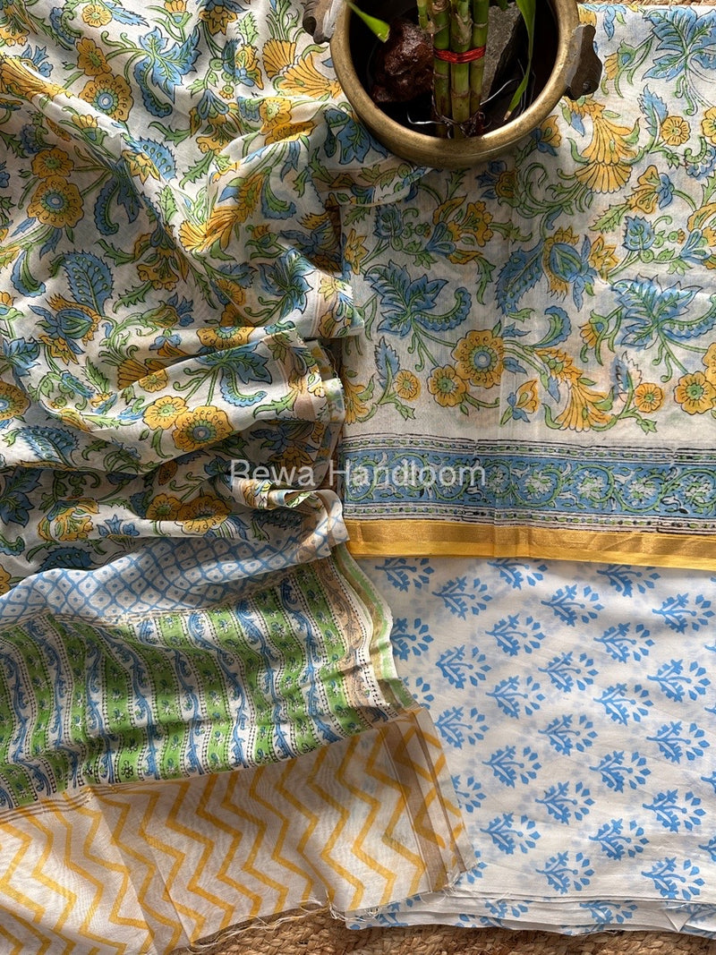  Chanderi Printed Suit