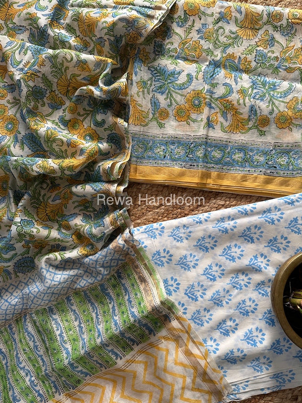  Chanderi Printed Suit