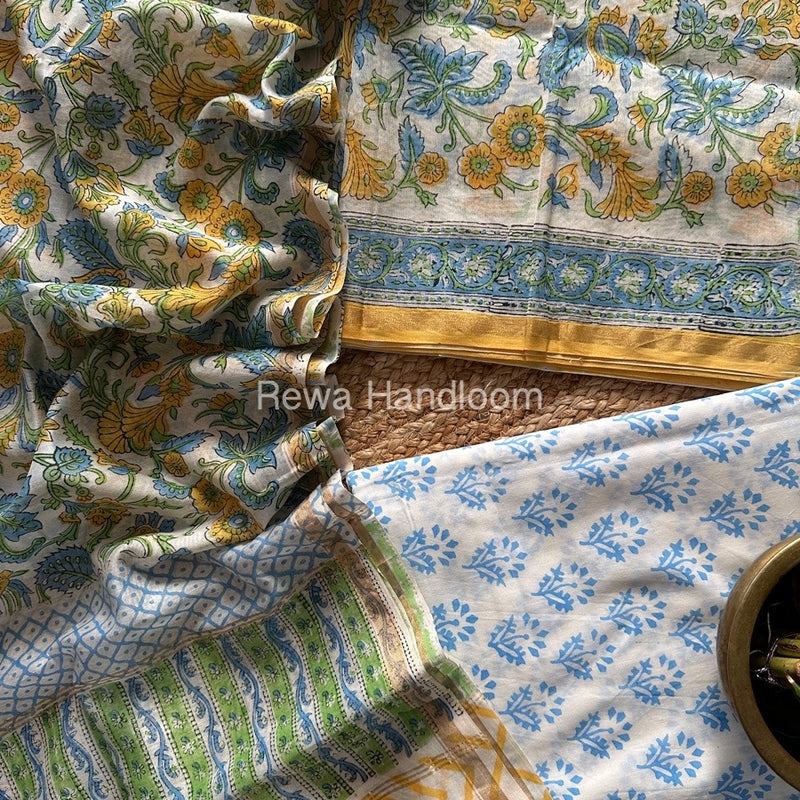 Chanderi Printed Suit