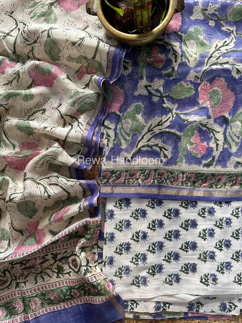  Chanderi Printed Suit