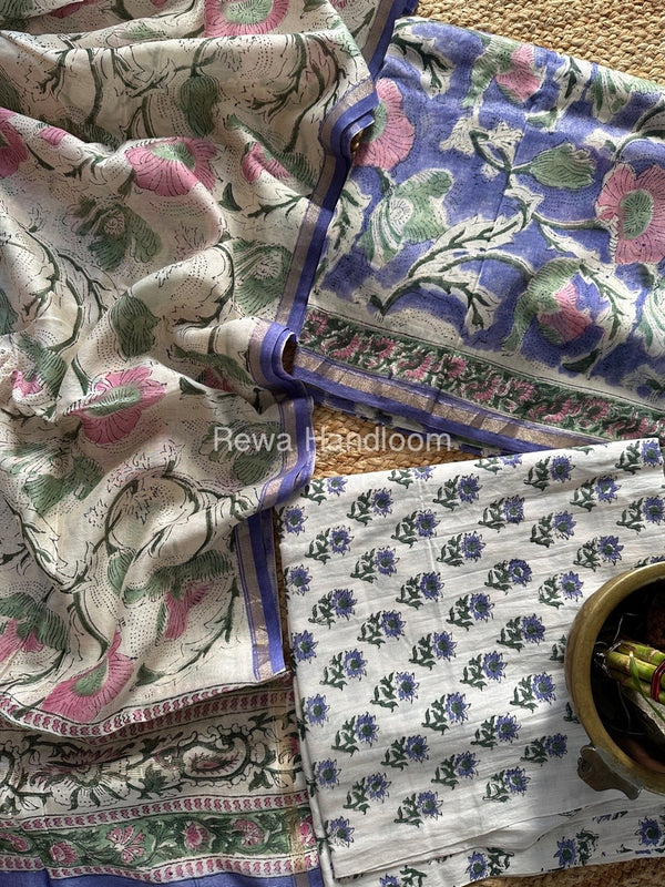  Chanderi Printed Suit