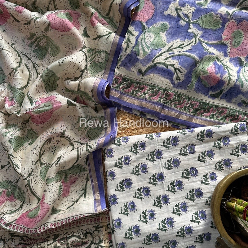  Chanderi Printed Suit