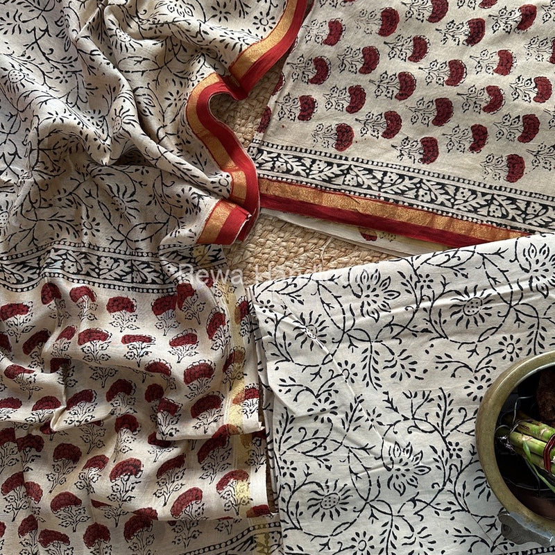  Chanderi Printed Suit