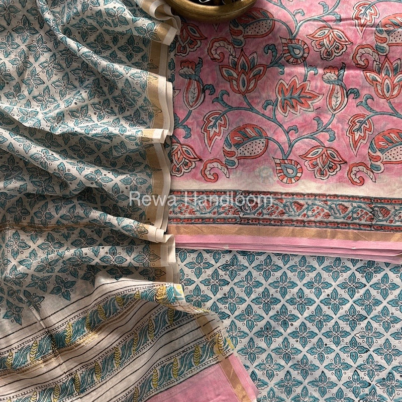  Chanderi Printed Suit