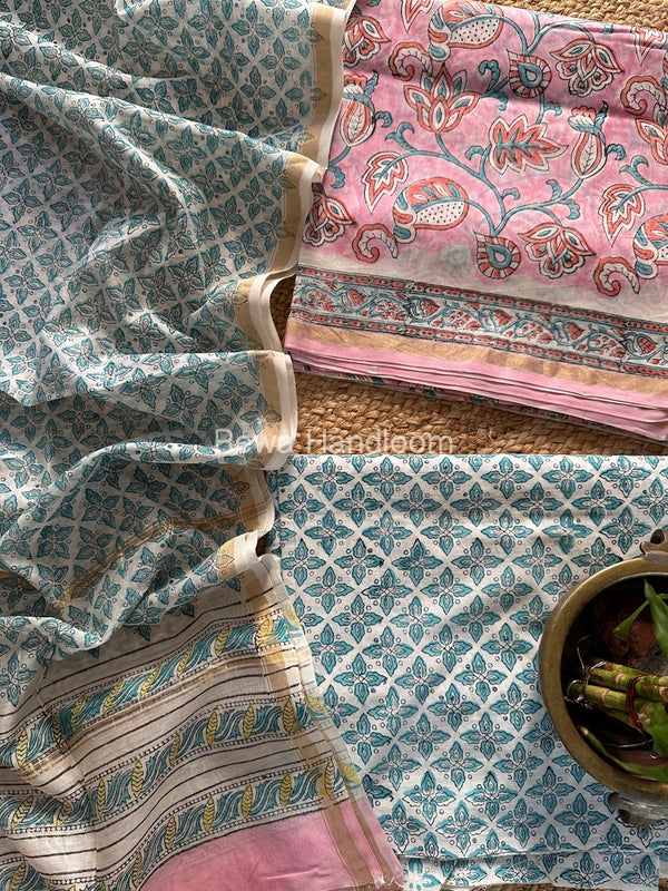  Chanderi Printed Suit
