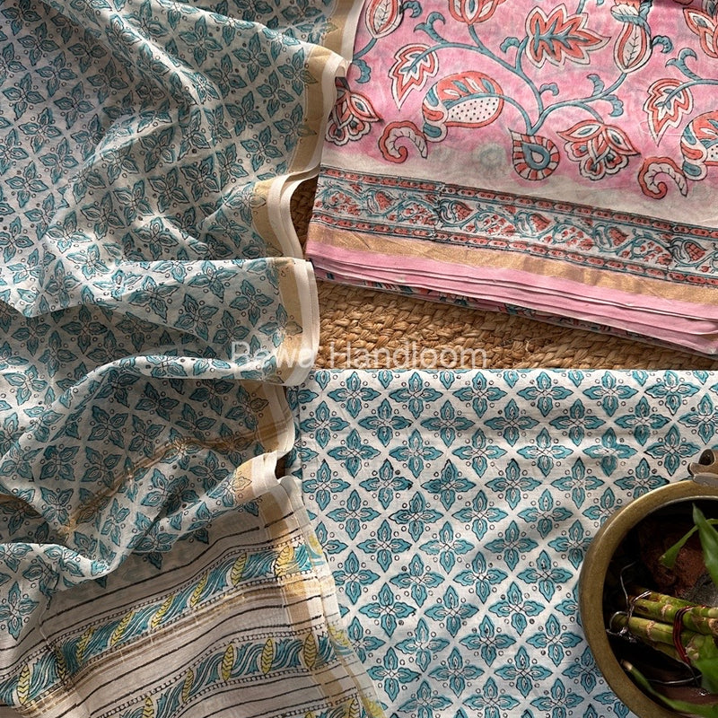  Chanderi Printed Suit
