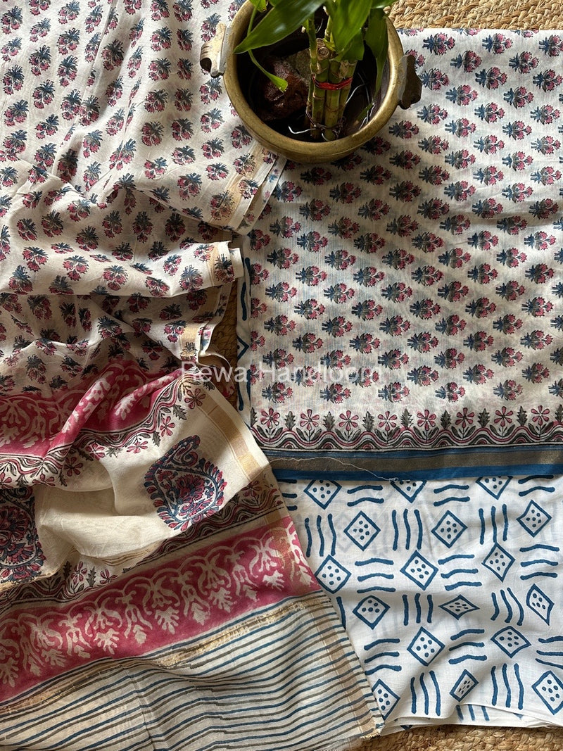  Chanderi Printed Suit