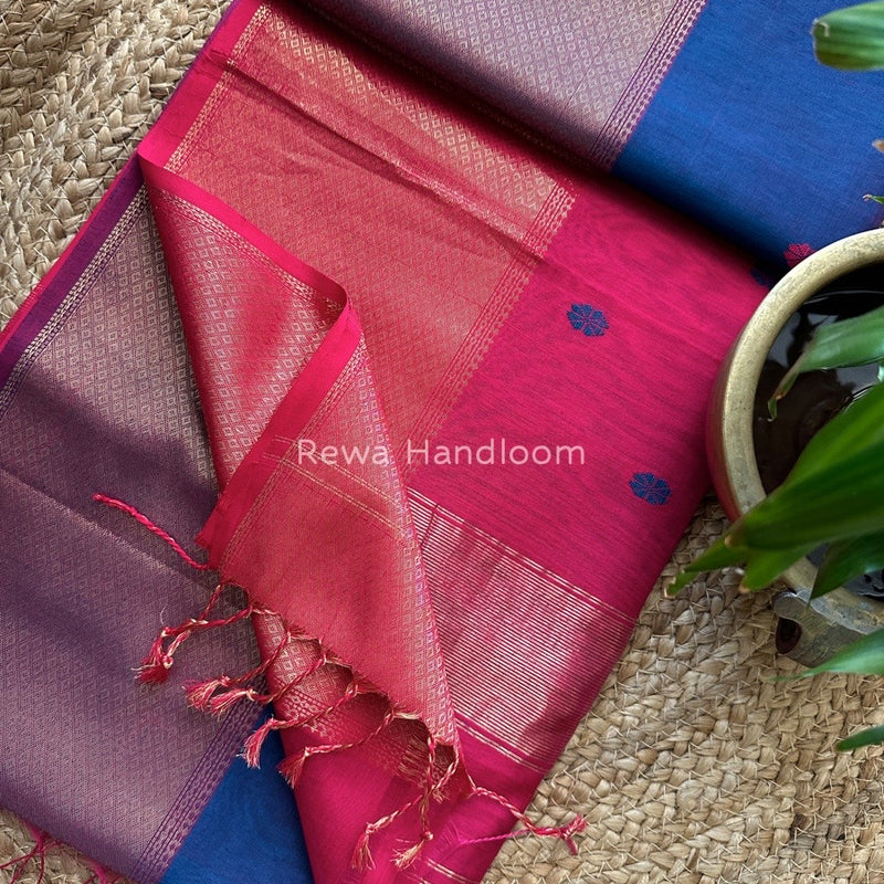Maheshwari Zari Skirt Butti Saree