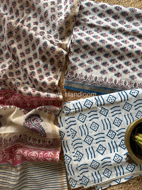  Chanderi Printed Suit