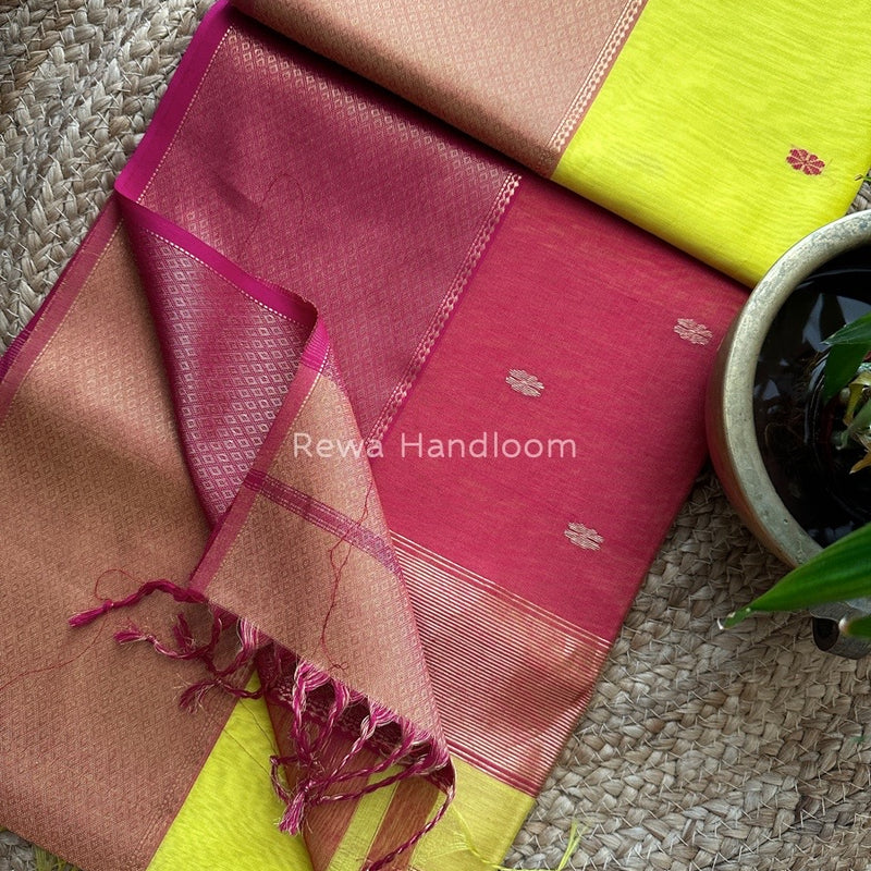 Maheshwari Zari Skirt Butti Saree