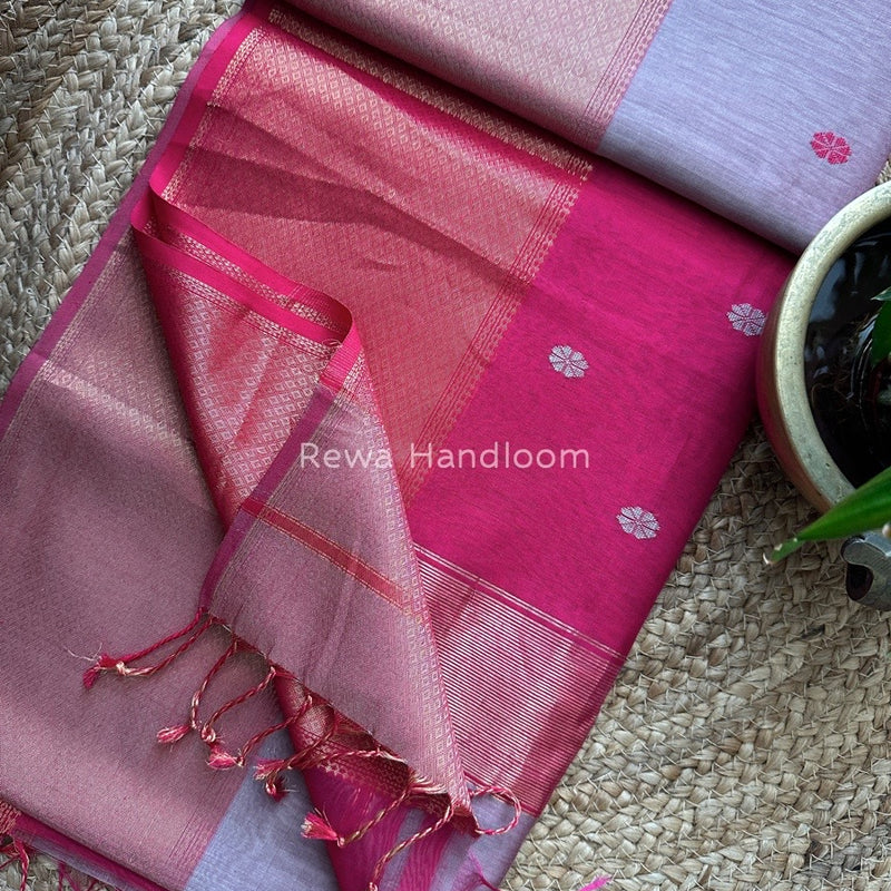 Maheshwari Zari Skirt Butti Saree