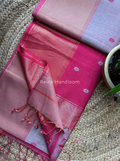 Maheshwari Zari Skirt Butti Saree