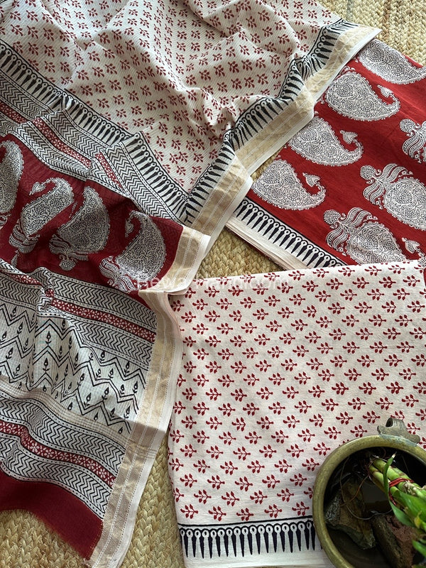  Bagh Suit With Maheshwari Dupatta