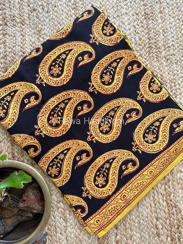 Black-Yellow Bagh Suit With Maheshwari Dupatta BSMD03