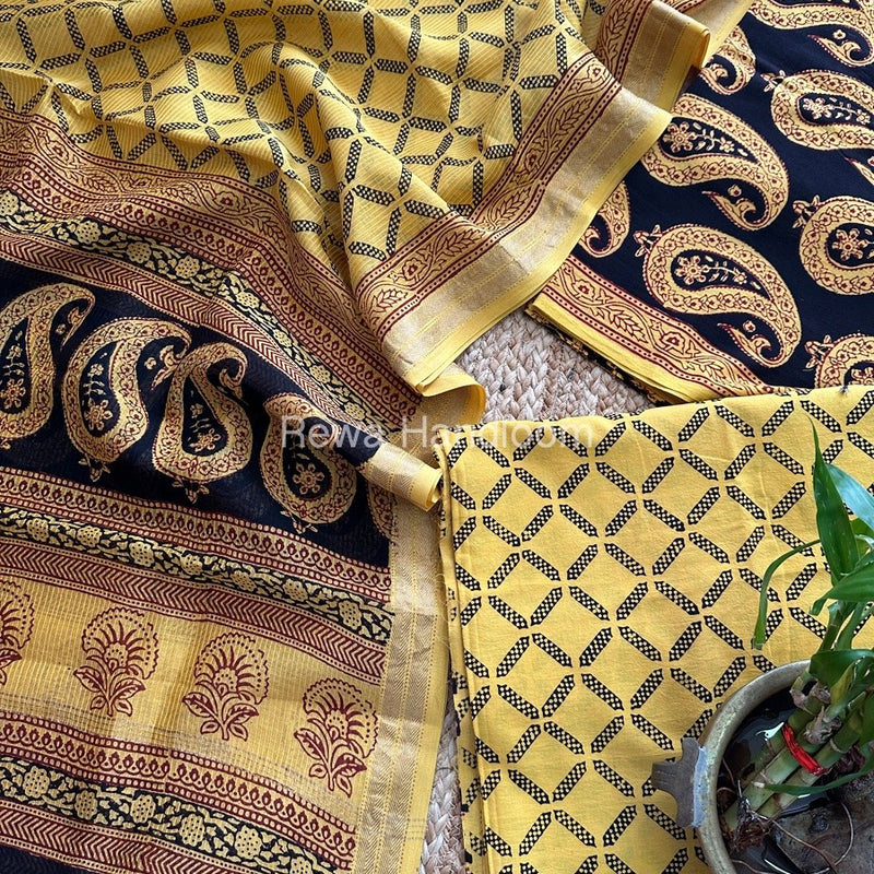  Bagh Suit With Maheshwari Dupatta