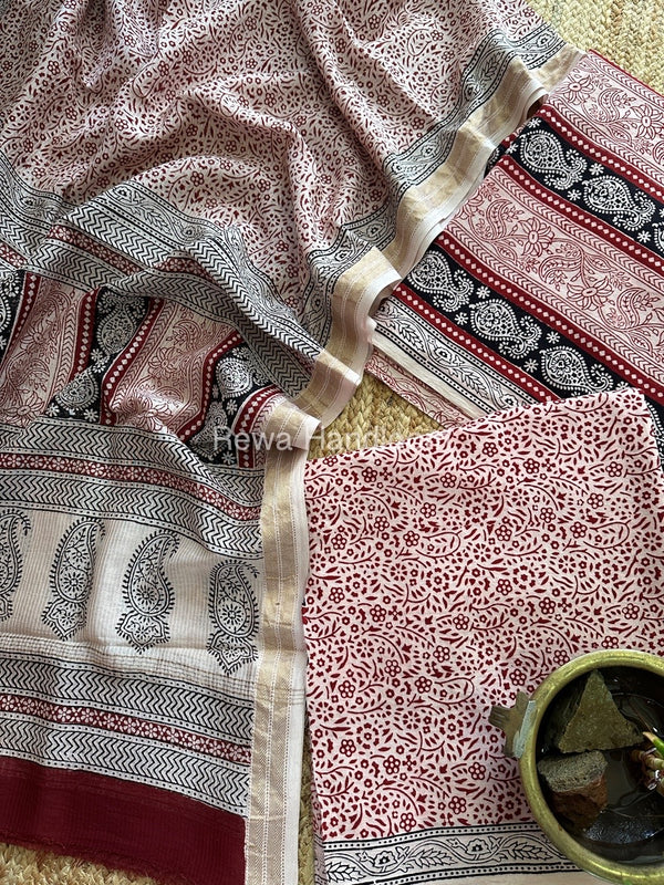  Bagh Suit With Maheshwari Dupatta
