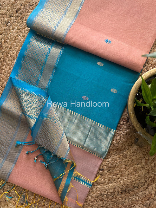  Zari Butti Maheshwari Saree