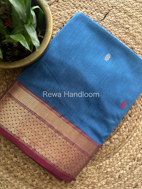  Zari Butti ~ Maheshwari Saree