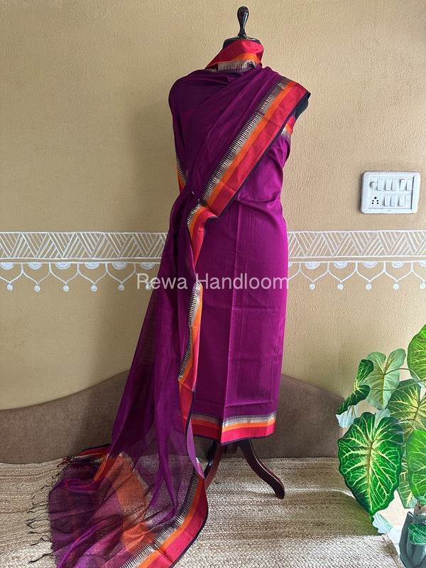 Maheshwari Multicolour Dress Material