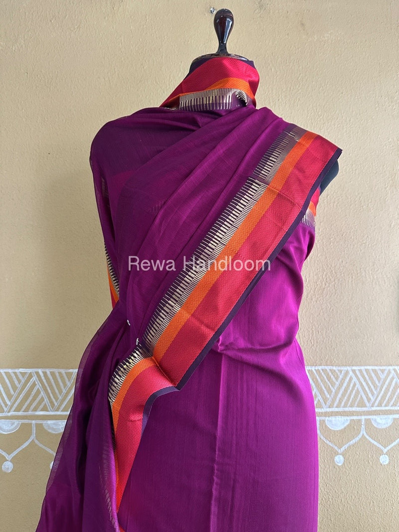Maheshwari Magenta Multicolour Dress Material RTP039