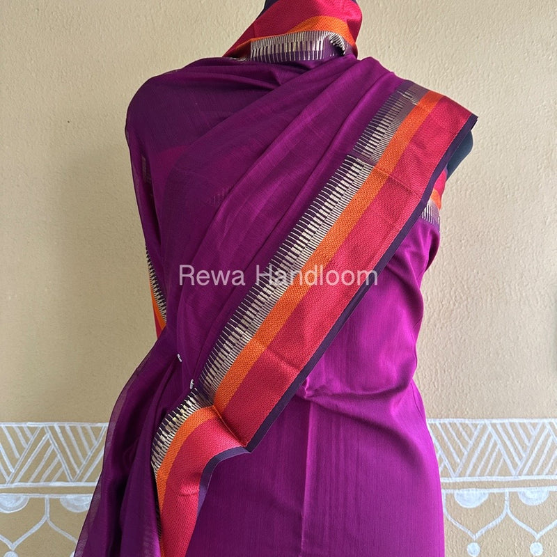 Maheshwari Magenta Multicolour Dress Material RTP039