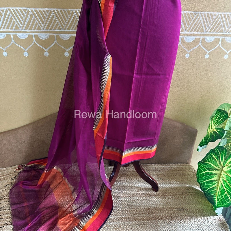 Maheshwari Multicolour Dress Material