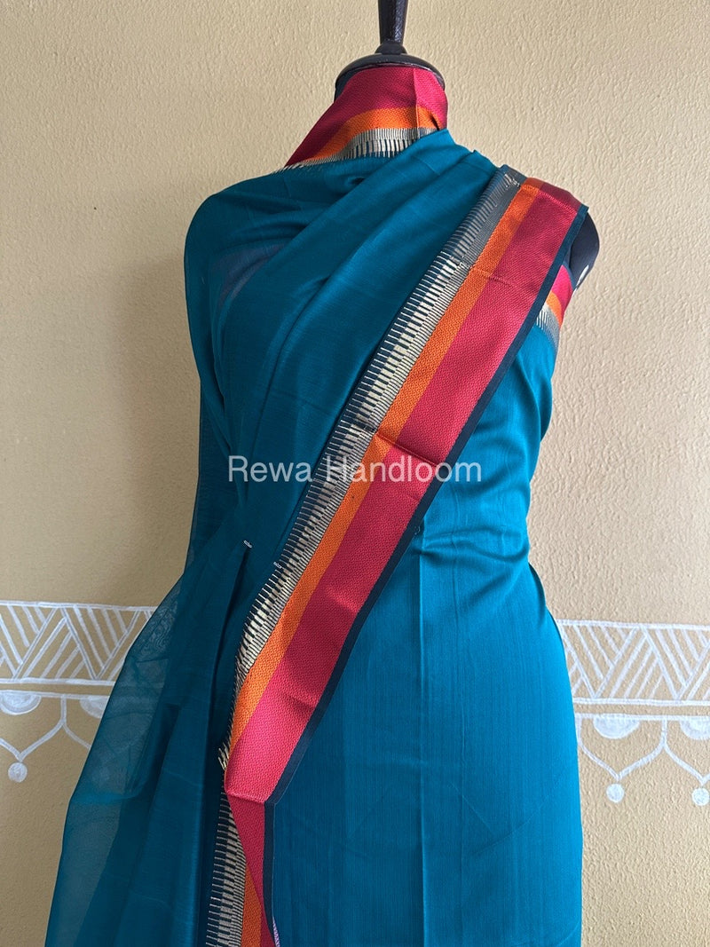 Maheshwari Rama Green Multicolour Dress Material RTP037