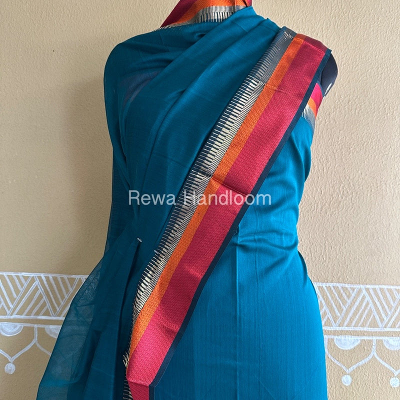 Maheshwari Rama Green Multicolour Dress Material RTP037