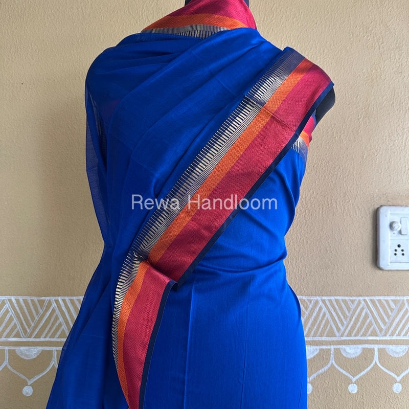 Maheshwari Blue Multicolour Dress Material RTP044