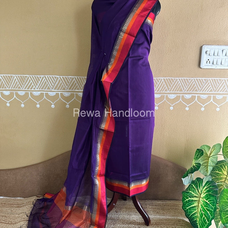 Maheshwari Multicolour Dress Material