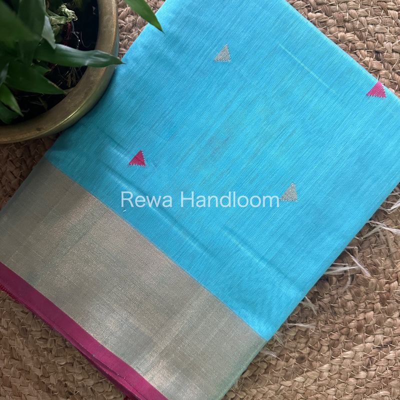  Zari Butti ~ Maheshwari Saree