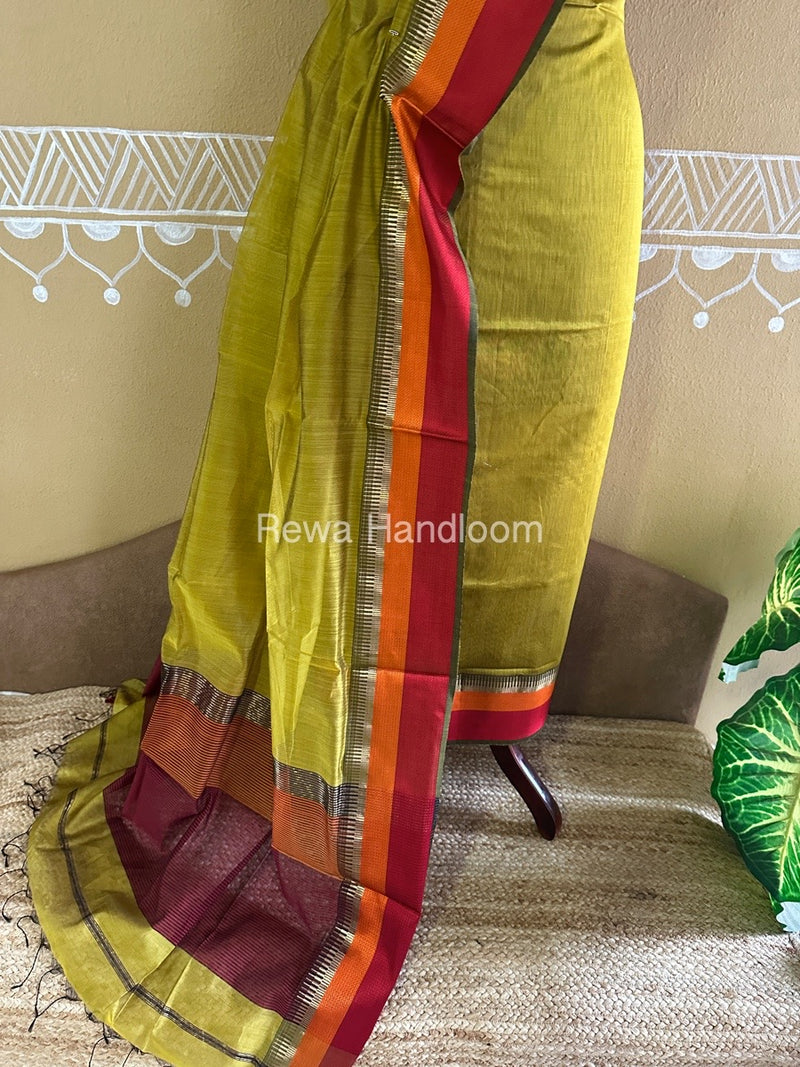 Maheshwari Multicolour Dress Material