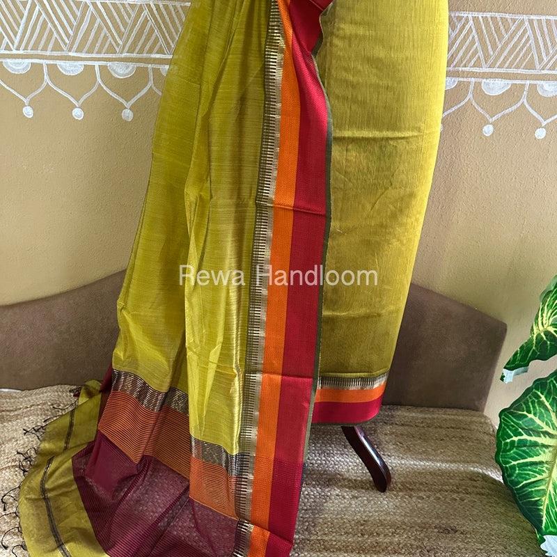 Maheshwari Multicolour Dress Material
