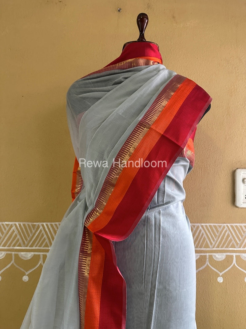 Maheshwari Grey Multicolour Dress Material RTP045