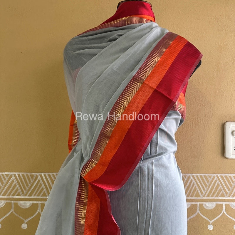 Maheshwari Grey Multicolour Dress Material RTP045