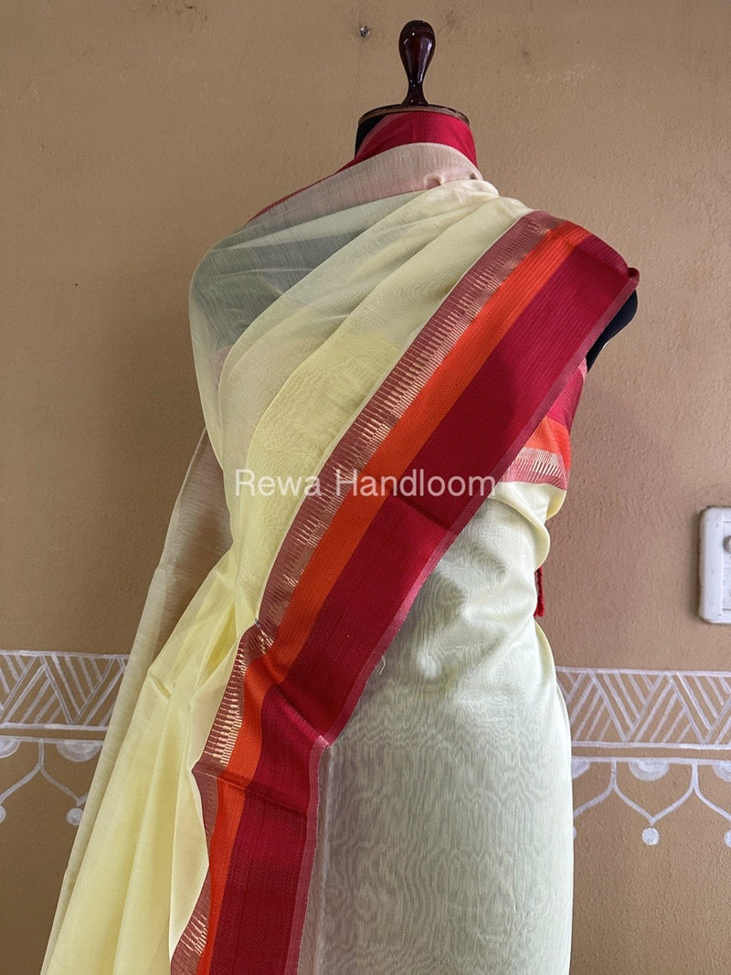 Maheshwari Yellow Multicolour Dress Material RTP038