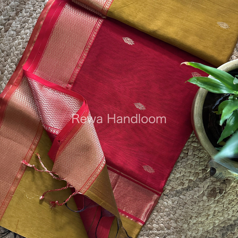 Maheshwari Zari Butti Saree 