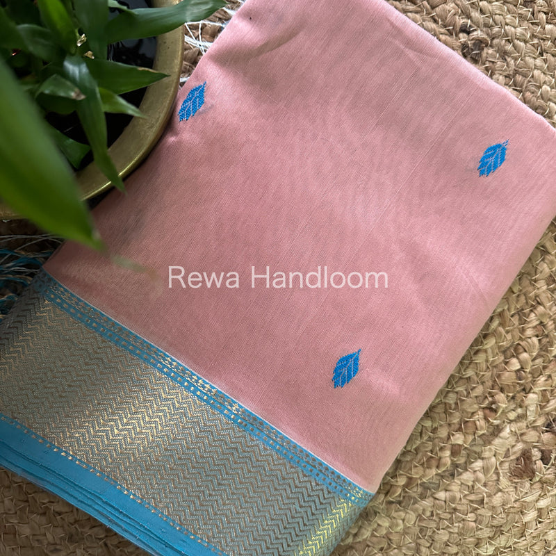  Zari Butti ~ Maheshwari Saree