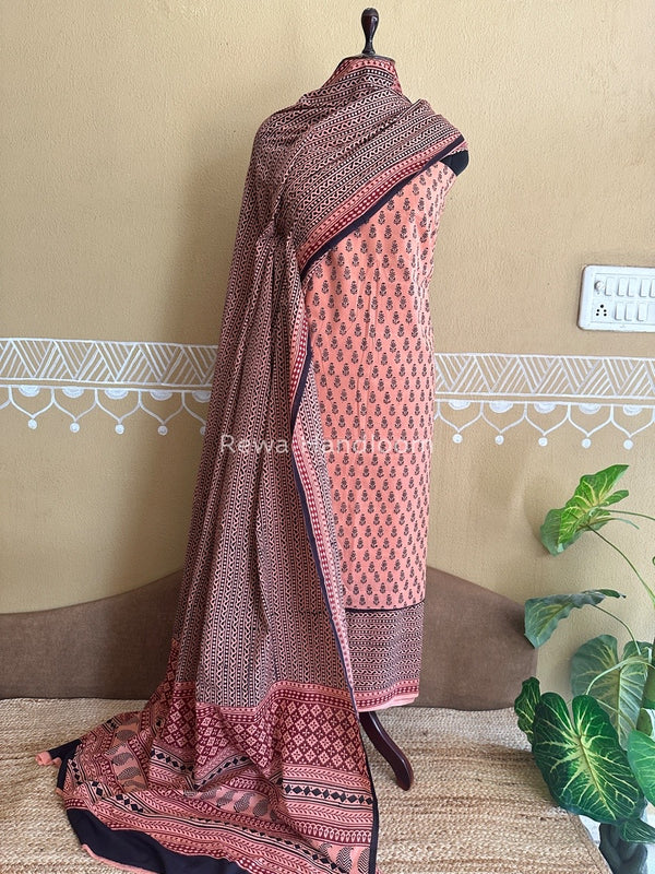  Bagh Print Cotton Suit