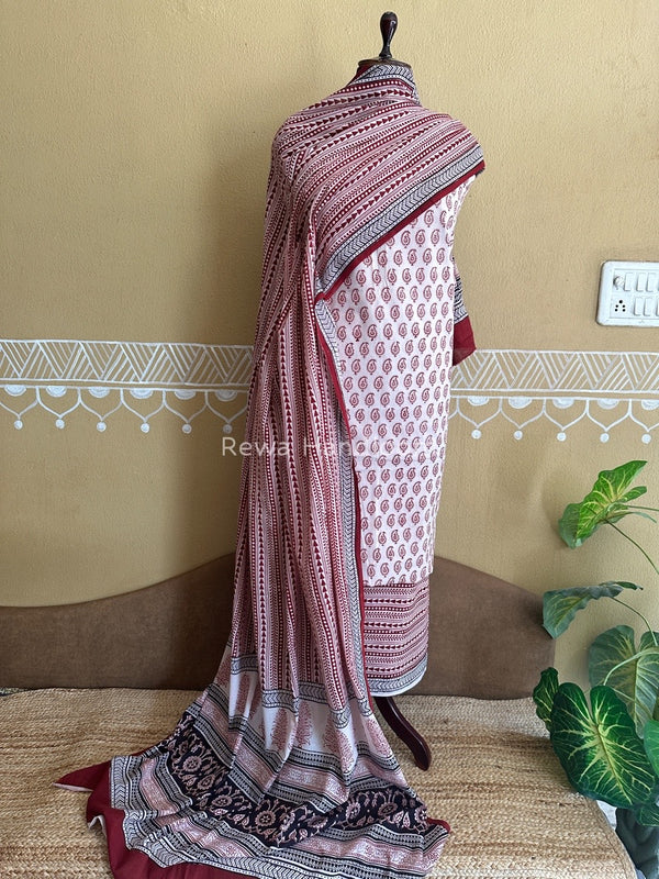  Bagh Print Cotton Suit