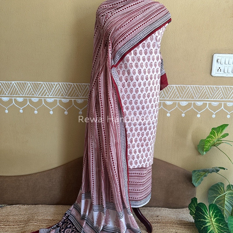  Bagh Print Cotton Suit