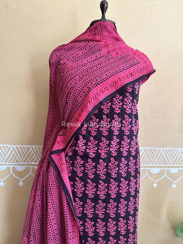 Black Bagh Print Cotton Suit BCSP082