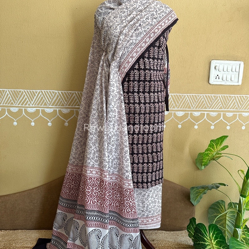  Bagh Print Cotton Suit