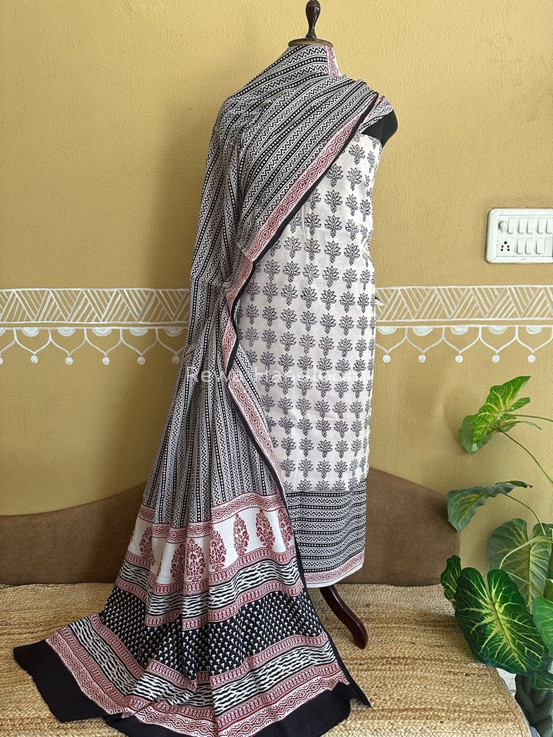  Bagh Print Cotton Suit